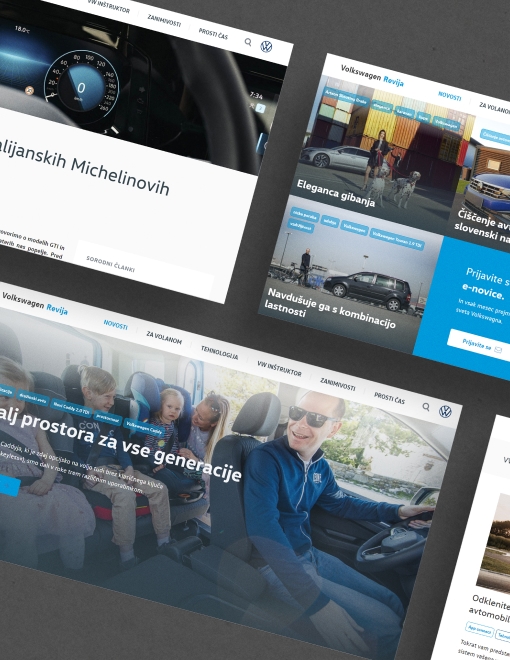 Volkswagen magazine webapge